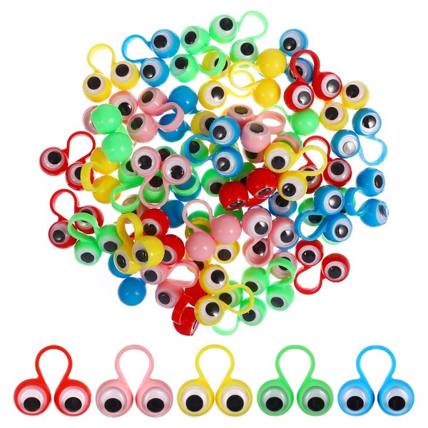 50 Pieces Eye Finger Puppet Educational Finger Toy Large Eyes