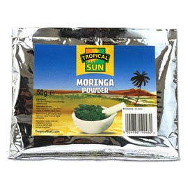 Tropical Sun Moringa Powder | 100% Natural Superfood | Rich in Vitamins, Minerals & Antioxidants | Ideal for Smoothies, Soups, and Teas | 20g (Pack of 1)