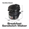 Hamilton Beach Breakfast Sandwich Maker with Egg Cooker Ring, Customize