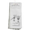 Core Kitchen 2 Pk Cotton Wine Workout Dish Towel Set