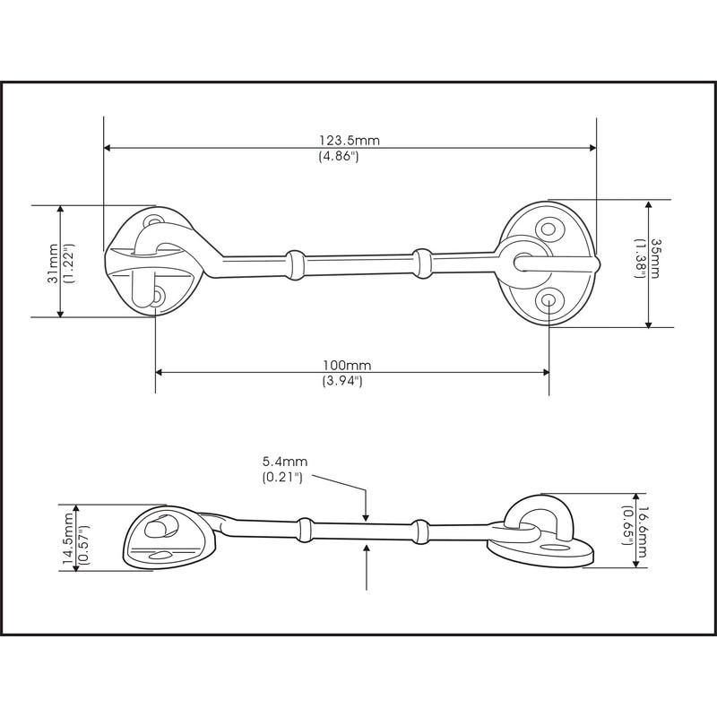QCAA Marine Grade Stainless Steel 316 Cabin Hook Latch &