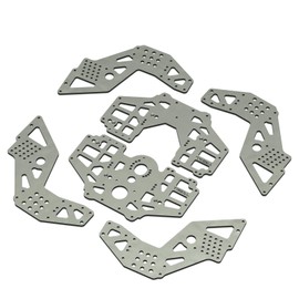 TREAL Titanium Alloy Chassis Side Plate Set for 1:8 Losi LMT Monster