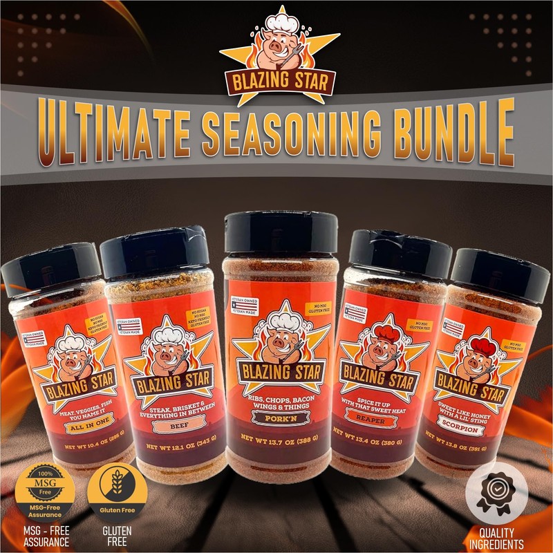 Blazing Star Ultimate Seasoning Bundle – All 5 Blazing Star