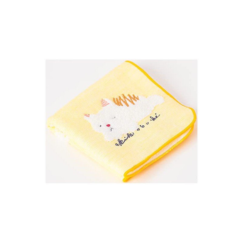 Seikan wonderful world OBSS-070 YE Pile Gauze Towel, Handkerchief, 9.8