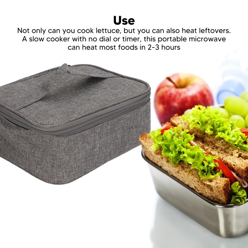 USB Heating Lunch Box Bag Waterproof Oxford Cloth Food Heated