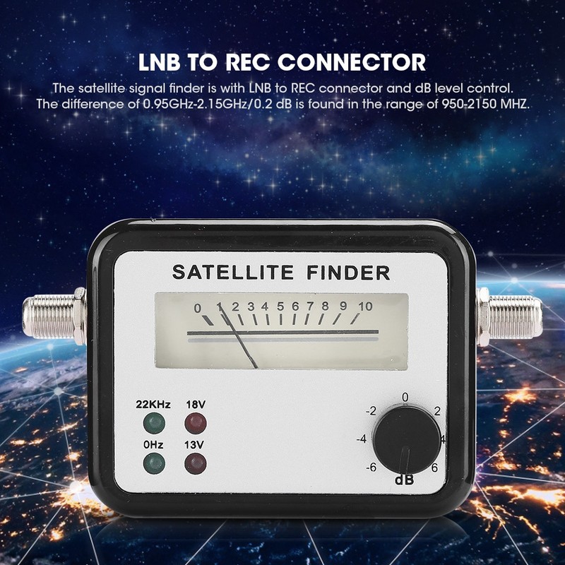 SF9504dB Portable Satellite SAT Finder Signal Strength Meter with Digital