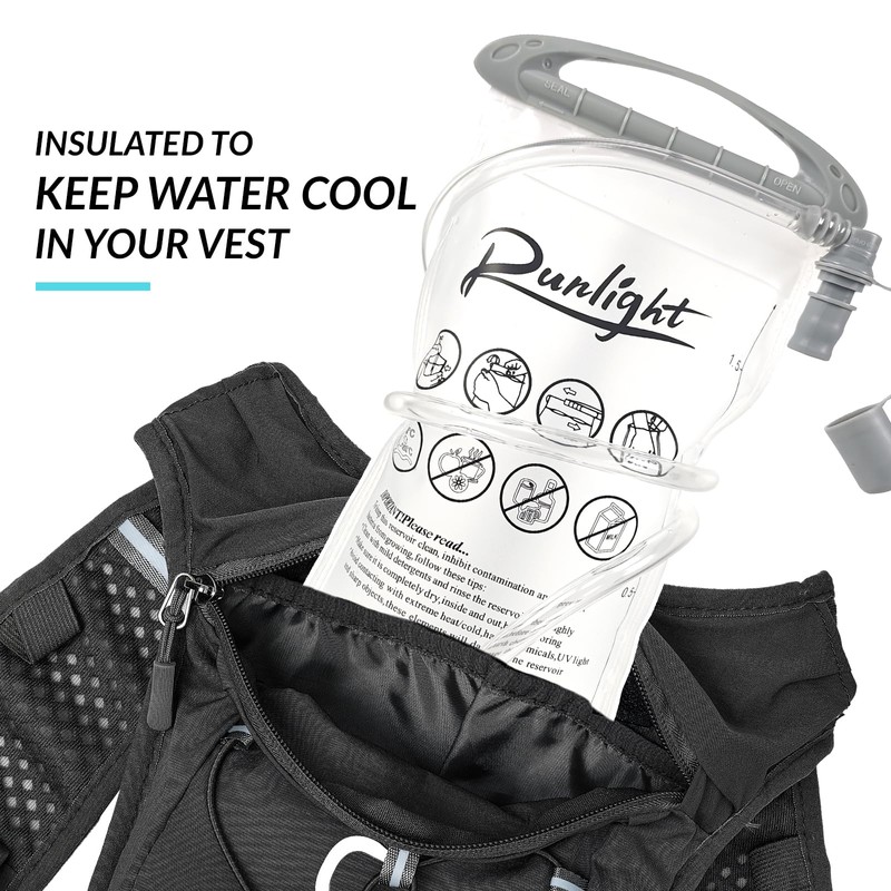 Runlight Hydration Bladder,1.5L Water Bladder for Hiking Backpack Leak-Proof Water