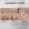 Pack of 24 Acrylic Stand Plastic Plate Stand FOCCTS 6.5