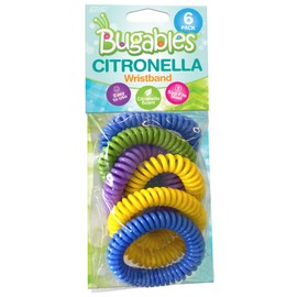 PIC Bugables Citronella Scented Coil Wristbands, Reusable and Resealable, One Size Fits All (Pack of 10)