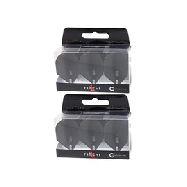 LSTYLE Dart Flights: L1 EZ Fantom Standard - Ultra Durable - For Soft Tip and Steel Tip Darts - Clear - Pack of 2