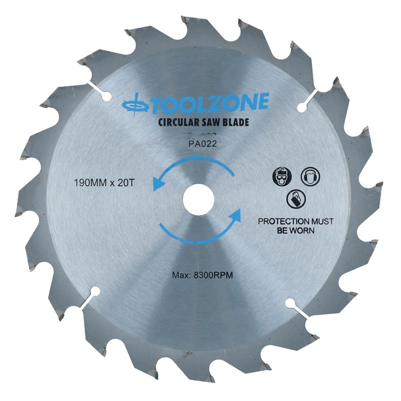 3pc 190mm TCT Circular Saw Blades 20/24 and 40 Teeth