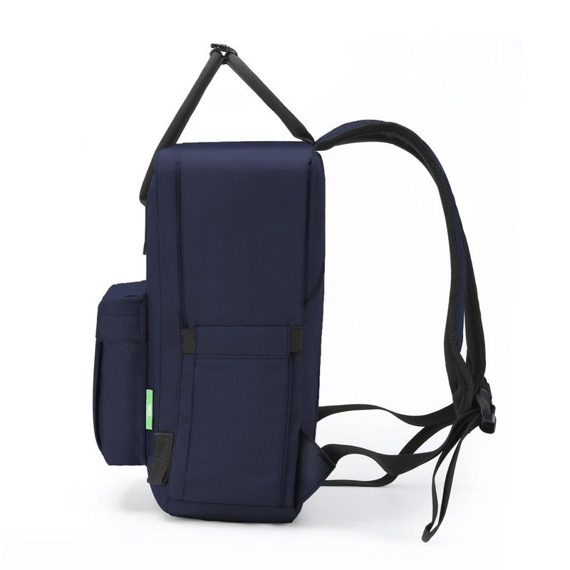 ECO CHIC Waterproof Recycled Canvas Twin Handle Backpack (Navy)