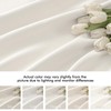 MIULEE Ivory Back Tab Blackout Curtains 102 Inch Long 2