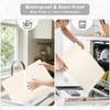 Rnivvi Silicone Coffee Mat, 16" x 24" Waterproof Raised Edge