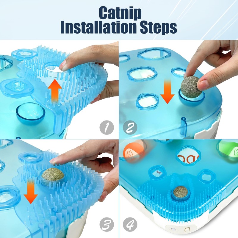 Migipaws 7-in-1 Interactive Cat Toy Motion Activated Indoor Playset with