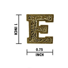 Handcrafted Gold Plated E Letter Magnet for Personalizing Home Office School Classroom Refrigerator Whiteboard Locker - Made in United States - SKUs LG005MAG