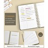 Lined Spiral Journal Notebook, A5 Hardcover Spiral Journals for Women