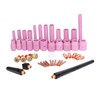46Pcs TIG Welding Accessory Cup Gasket Collet Lens Tool Set
