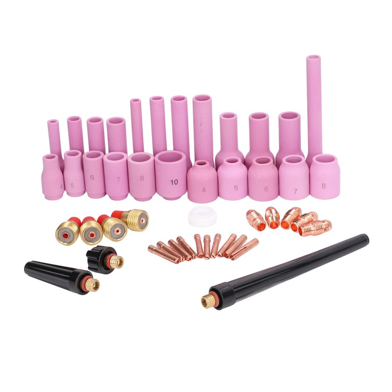46Pcs TIG Welding Accessory Cup Gasket Collet Lens Tool Set