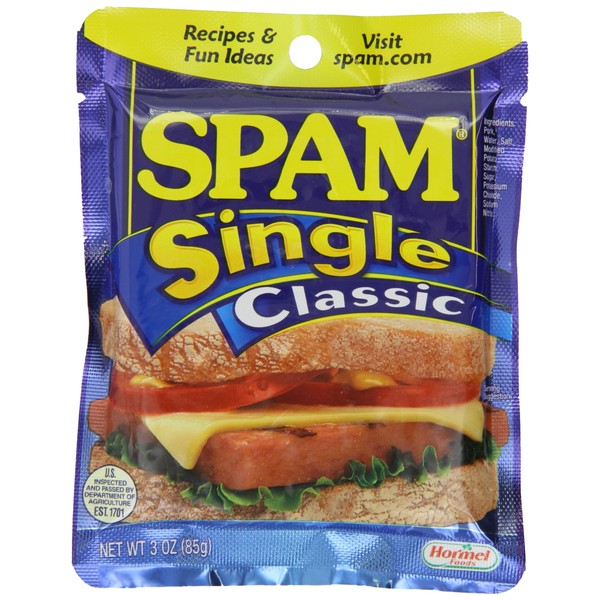 Spam Single Classic, 2.5 Ounce Pouch (Pack of 24)