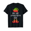 I'm The Adventurous Elf Christmas Holiday Elf Squad Xmas T-Shirt
