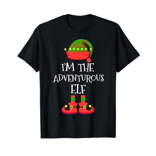 I'm The Adventurous Elf Christmas Holiday Elf Squad Xmas T-Shirt
