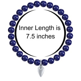 90th Birthday Gifts for Women Men, Amethyst Beads Birthday Bracelet for Woman Truning 90 Years Old Jewelry Gift for Her Women Mom Sister Best Friend Wife Grandmother Birthday Gifts (Lapis Lazuli)