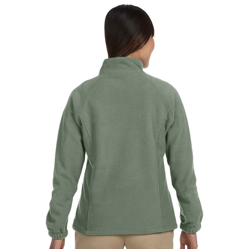 Harriton Ladies 8 oz. Full-Zip Fleece, Medium, BLACK