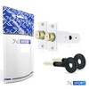 XFORT® 2 Pack Mortice Door Bolts with 2 Star Keys,