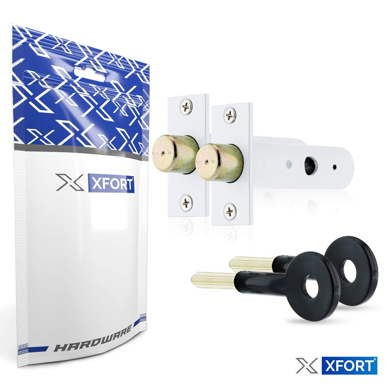 XFORT® 2 Pack Mortice Door Bolts with 2 Star Keys,