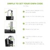 KeeKit Combination Padlock, 4 Digit Combination Lock with Keys, Resettable