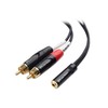 Cable Matters RCA 3.5mm Stereo Audio Splitter Converter Cable, 2