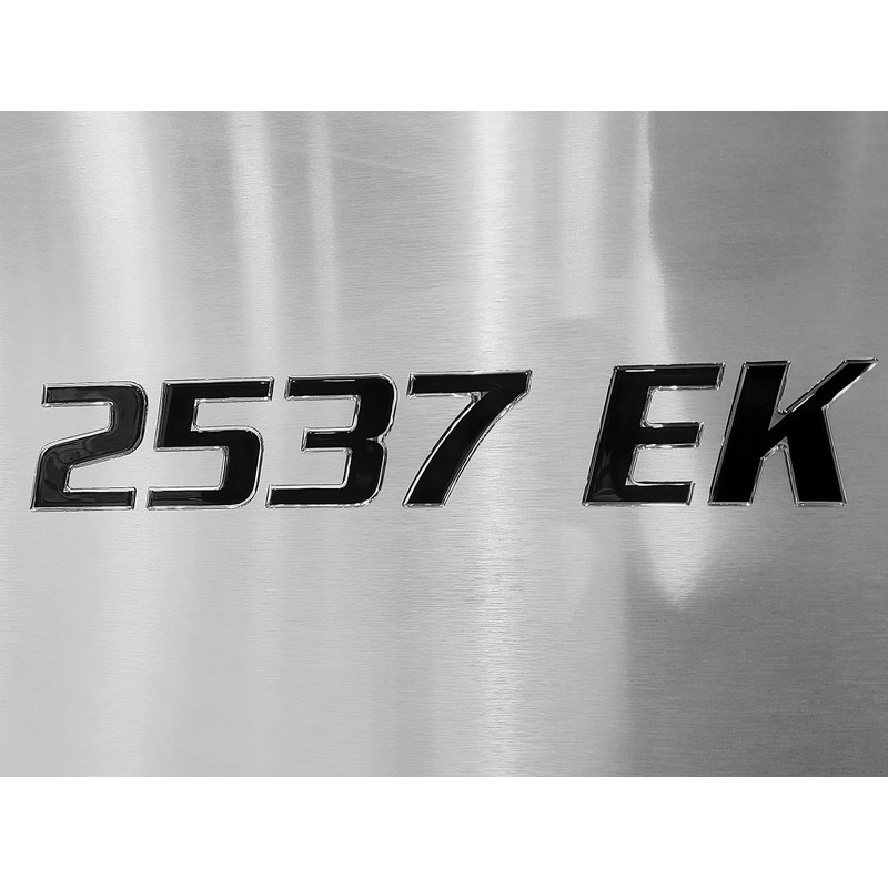 Domed 3D Boat Registration Numbers and Letters Sport Series (Black