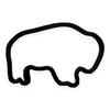 Buffalo Cookie Cutter with Easy to Push Design, for Baby