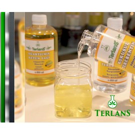 TERLANS TERLANS Oil Paint Thinner, 100 ml (3.38 Fl. Oz.) Completely Odorless Liquid for Oil Painting/Turpentine Substitute/Degreaser