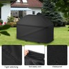 Heavy Duty BBQ Grill Cover,Rip Proof Barbecue Gas Cover with