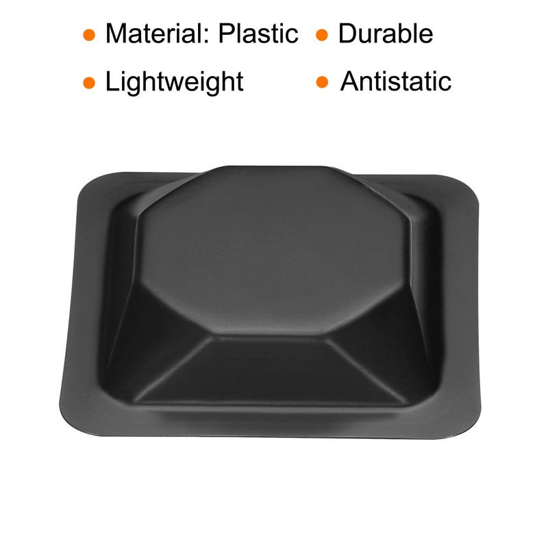 PATIKIL 10 Pack Square Boat Scale Tray Weighing Boat Plastic