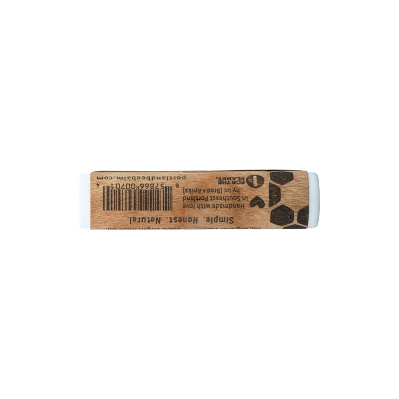 PORTLAND BEE BALM Unscented Lip Balm, 0.15 OZ