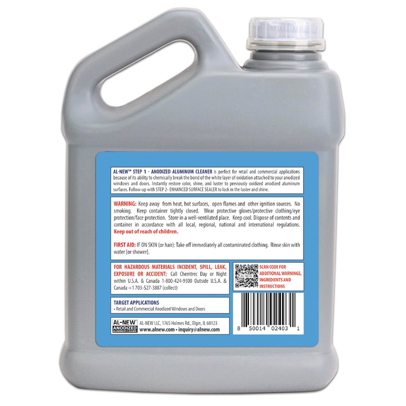 AL-NEW Anodized Aluminum Cleaner | Retail & Commercial Cleaner Perfect