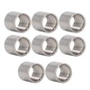 50Pcs Coupling Nut Round 304 Stainless Steel Rod Connector Nut