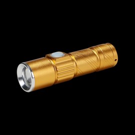 Lantern LED (flashlight) mini zoom light 800 lumens (gold) DJ56