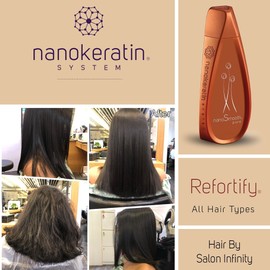 Nanokeratin nanosmooth pure refortify shampoo (320ml)