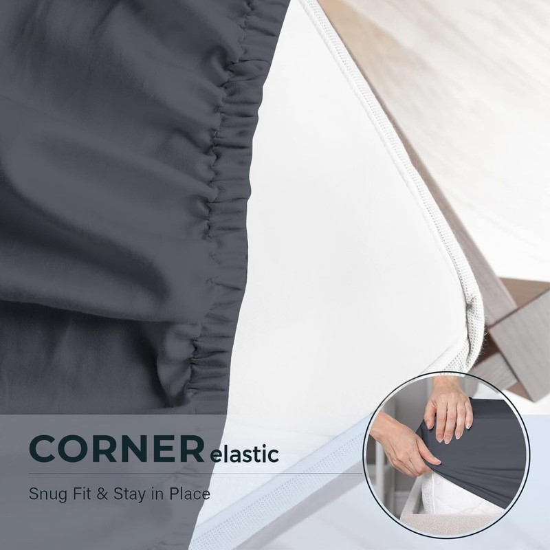 Aspire Homeware Super King Fitted Sheet - 25 cm Deep