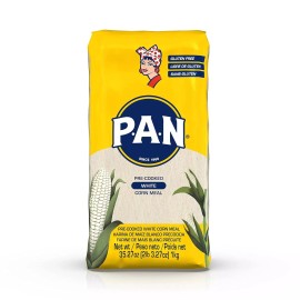 White P.A.N. White Corn Meal – Pre-cooked Gluten Free and Kosher Flour, 2 Size ... - 2.2 lb (Pack of 1)