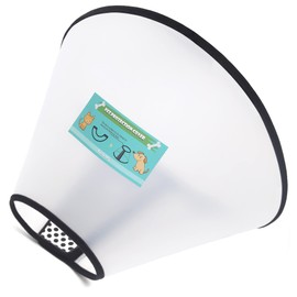 GLADOG Soft Dog Cone Collar, 3 PCS (XL is Only 1 PCS) Flexible Plastic Cone for Dogs After Surgery, Dog Recovery Collar, Adjustable E-Collar for Large/Medium/Small Dogs Cat, Comfy Elizabethan Collar