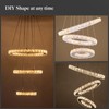 AstroLuominate Dimmable Crystal LED Chandelier(3000-6500K) for High Ceiling – Remote