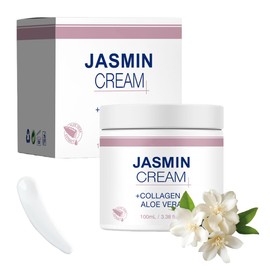 1 Stück Jasmin Salbe Augen Aktiv-Jasminsalbe,Augenringe Entfernen,Jasmin Salbe Jasminsalbe Eye Cream,Mit Augenringe Schlupflider, Jasmin Salbe Mit Collagen Und Aloe Vera（100ml ）