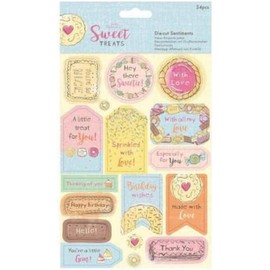 Papermania Die-Cut Sentiments, Multi-Colour, One Size