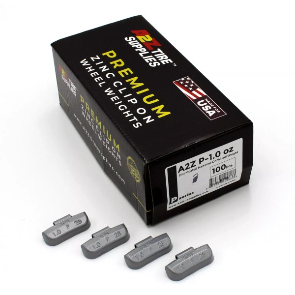 A2Z (P Series) Hammer on ZINC Wheel Weights Coated (1.0oz)