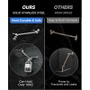Veken 11.8" Rain Shower Head Rainfall Showerhead with 11" Stainless